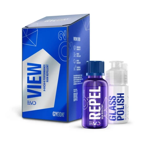Gyeon Q2 VIEW Kit EVO – trwała niewidzialna wycieraczka na szyby 20ml - Sklep detailingowy Automotive Care
