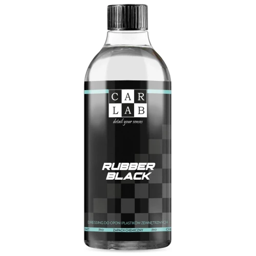 CARLAB Rubber Black - dressing do opon i plastików zewnętrznych 500ml - Sklep detailingowy Automotive Care