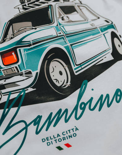 Bambino della città di Torino - FIAT 126 - 126pe® - z włoskim Fiatem - koszulka, t-shirt L - Sklep detailingowy Automotive Care