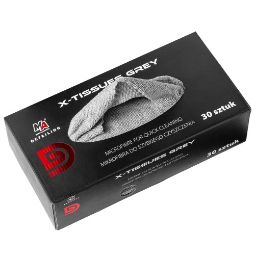 MA Professional Detailing X-TISSUES GREY 200GSM - mikrofibra do szybkiego czyszenia 30szt. 30x30cm - Sklep detailingowy Automotive Care