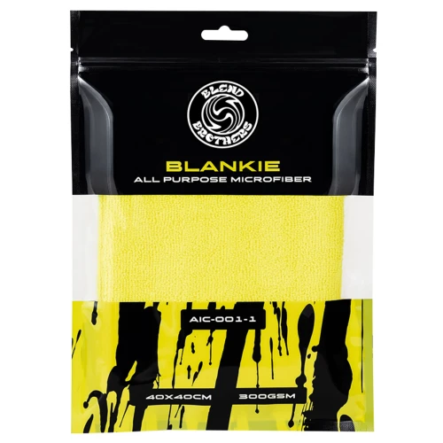 Blend Brothers BLANKIE All Purpose Microfiber 300GSM Yellow - wszechstronna mikrofibra - Sklep detailingowy Automotive Care