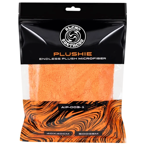 Blend Brothers PLUSHIE Endless Plush Microfiber 500GSM Orange - ultra miękka szmatka z mikrofibry - Sklep detailingowy Automotive Care