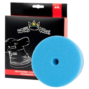Royal Pads Air Heavy Cut Pad – bardzo twardy pad polerski do maszyn Dual Action, niebieski 80/100mm