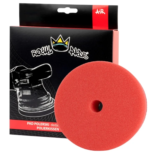 Royal Pads Air Soft Pad – miękki pad polerski do maszyn DA, czerwony 80/100mm - Sklep detailingowy Automotive Care