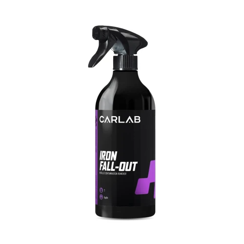 CARLAB IRON FALL-OUT - gotowy do użycia preparat przeznaczony do usuwania zanieczyszczeń metalicznych z lakierowanych elementów karoserii samochodu oraz felg 750ml - Sklep detailingowy Automotive Care
