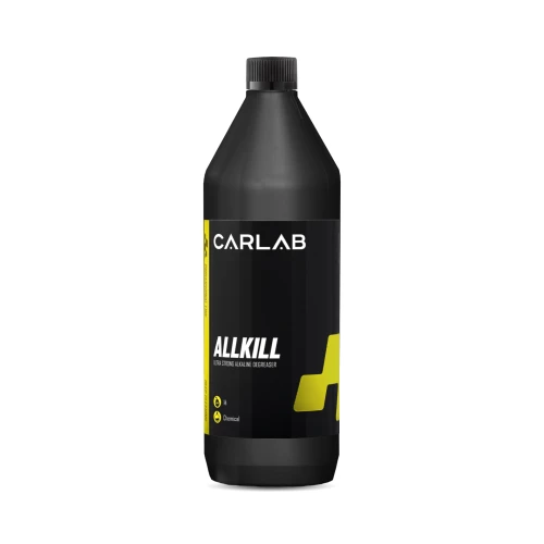 CARLAB ALLKILL - Wysoce skoncentrowany, zasadowy preparat przeznaczony do mycia silników, felg stalowych, lakierowanych felg aluminiowych 1L - Sklep detailingowy Automotive Care