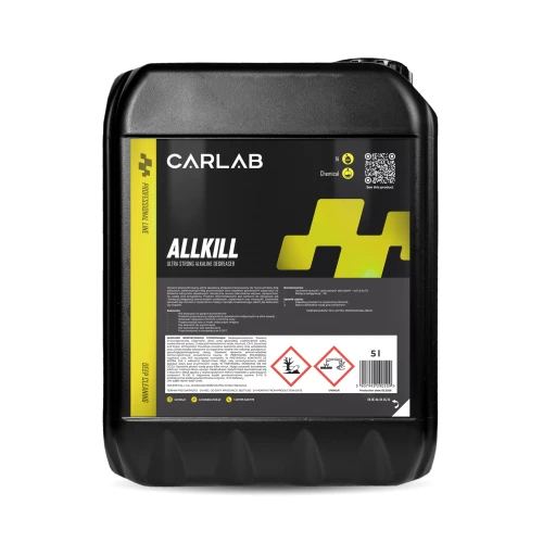 CARLAB ALLKILL - Wysoce skoncentrowany, zasadowy preparat przeznaczony do mycia silników, felg stalowych, lakierowanych felg aluminiowych 5L - Sklep detailingowy Automotive Care