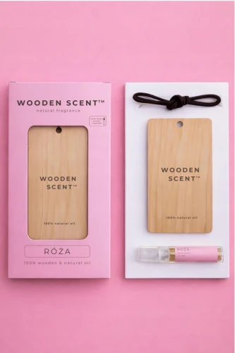 WOODEN SCENT 100% naturalna zawieszka zapachowa - RÓŻA - Sklep detailingowy Automotive Care