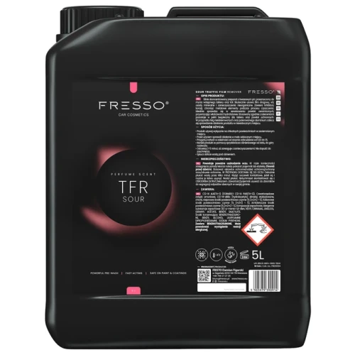 Fresso TFR Sour - silnie skoncentrowany preparat do mycia wstępnego lakieru oraz kół 5L - Sklep detailingowy Automotive Care