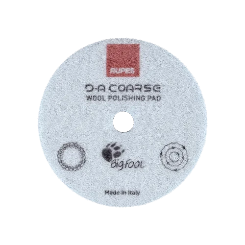 Rupes Coarse Wool Polishing Pad - futro polerskie mocno tnące 130mm - Sklep detailingowy Automotive Care