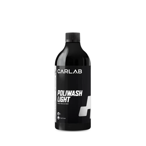 CARLAB Poliwash Light - zaawansowany, polimerowy, niepieniący szampon przeznaczony do mycia samochodów metodą rinseless (bez spłukiwania) 750ml - Sklep detailingowy Automotive Care
